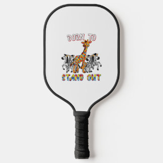 Shirt zur Aufklärung von Autismus Jungs Geboren, M Pickleball Schläger