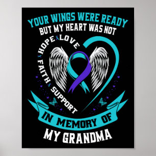 Shirt zur Prävention von Suiziden Oma F Poster