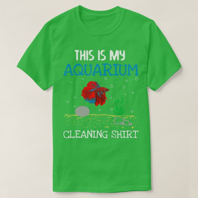 Shirt zur Reinigung des Aquariums (Design vorne)