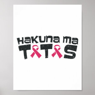Shirt zur Sensibilisierung für Brustkrebs Poster
