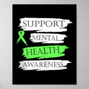 Shirt zur Sensibilisierung für psychische Gesundhe Poster