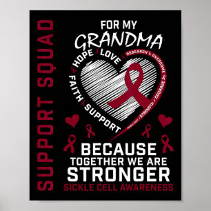 Shirt zur Sensibilisierung für Sichelzellanämie Om Poster