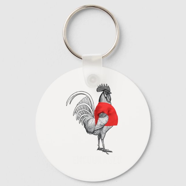 Shirting Encouraged White Text Funny  Schlüsselanhänger (Vorderseite)