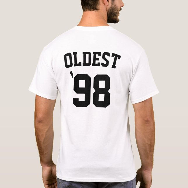 Shirts der Custom Family Funny Sibling Shirts Oldl (Rückseite)