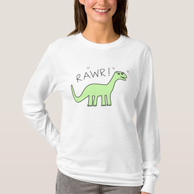 Shirts der Damen-Bronto Rawr (Vorderseite)