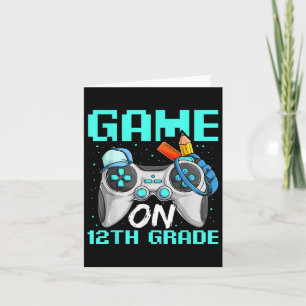 Shirts der zwölften Klasse, der Funny Gamer Boy Zu Karte