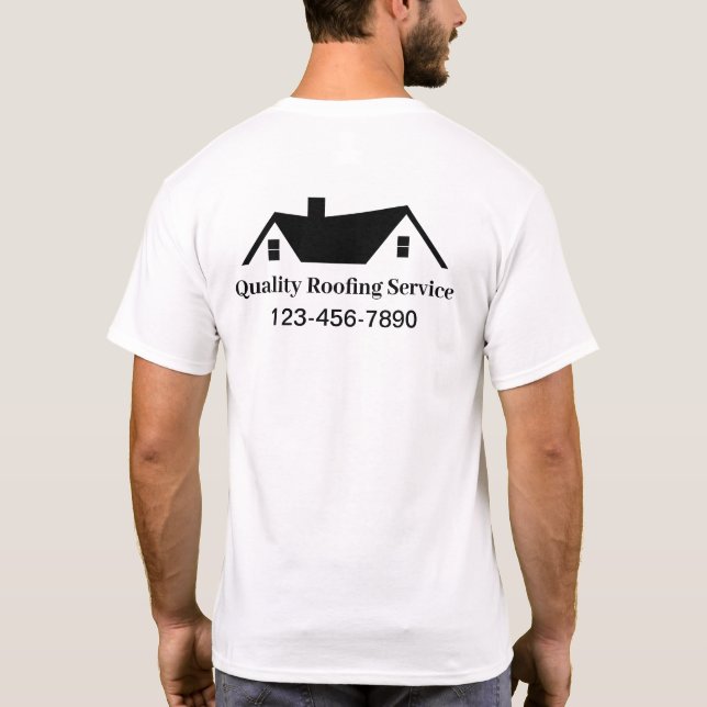 Shirts für Dachservice-Logos (Rückseite)