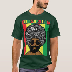 Shirts für Jungen aus der schwarzen Geschichte GOD