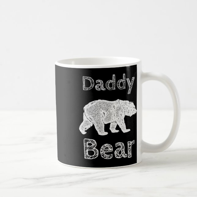 Shirts für Männer Funny Daddy Bären T Shirt Vather Kaffeetasse (Rechts)