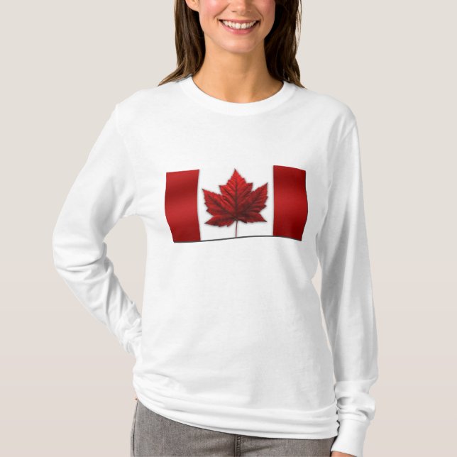 Shirts in Kanada Flag Lady's Souvenir Shirt (Vorderseite)