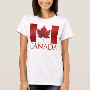Shirts in Kanada Flag Lady's Souvenir Shirt