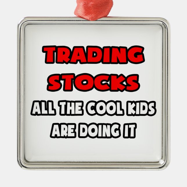 Shirts und Geschenke von Funny Stock Traders Silbernes Ornament (Vorne)