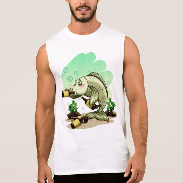 Shirts und Jacken aus Fisch trinken (Vorderseite)