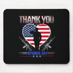 Shirts zum Tag der amerikanischen Flaggen für Männ Mousepad