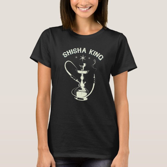 Shisha King Shisha Hookah Rauchen Premium T-Shirt (Vorderseite)