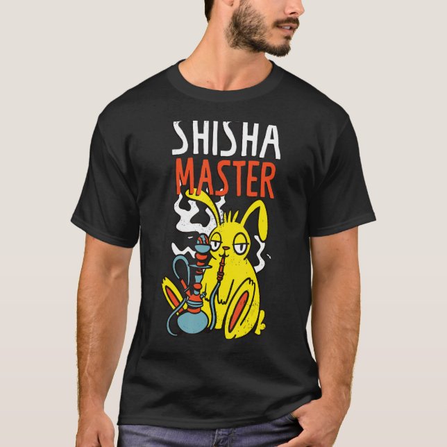 Shisha Master Shisha Hookah Rauchen T-Shirt (Vorderseite)