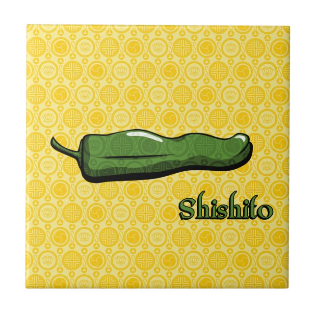 Shishito Chili Pepper Tile Fliese (Vorderseite)