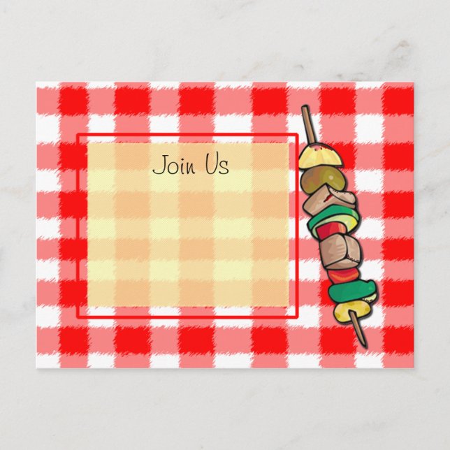 Shishkabob Postkarte (Vorderseite)