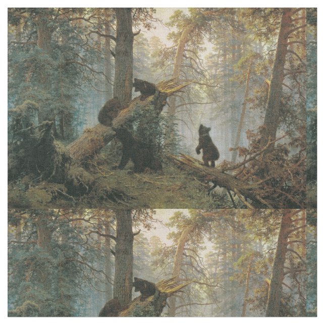 Shiskins Forest-Kunstwerk Stoff (Nahaufnahme)