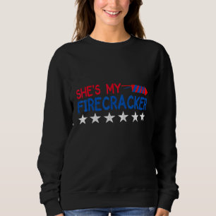 Shit meinem Firecracker seine und ihre 4. Juli Mat Sweatshirt