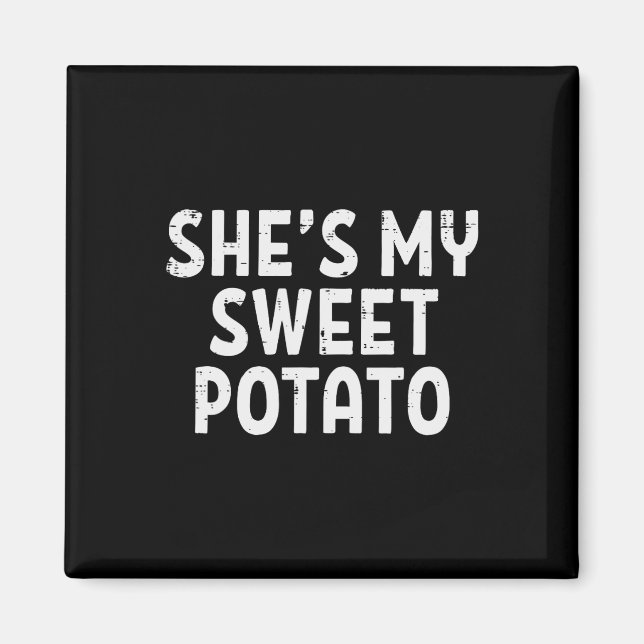 Shit my Sweet Potato Matching Couples Erntedank Magnet (Vorne)