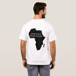 Shithole Land-grundlegender Mann-T - Shirt