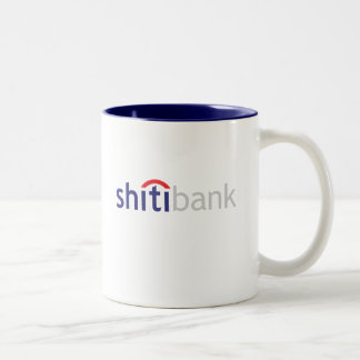 shitibank Becher die stummste Bank in der Welt Zweifarbige Tasse