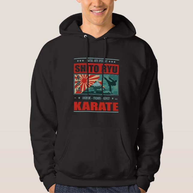 Shito Ryu Karate Japan Stil Design Hoodie (Vorderseite)