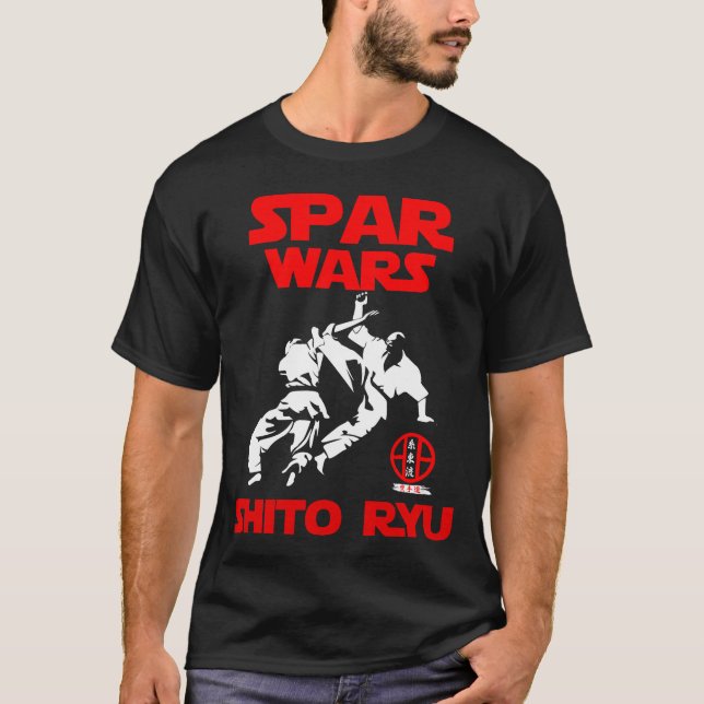 Shito Ryu Karate Kumite Spar Wars Budo T - Shirt (Vorderseite)