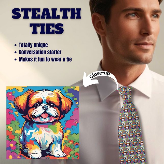 Shitsu Dog Lover's Stealth-Krawatte Krawatte (Von Creator hochgeladen)