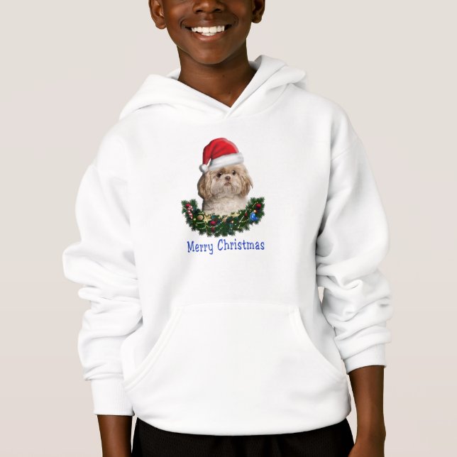Shitzu-WeihnachtsT - Shirt (Vorderseite)