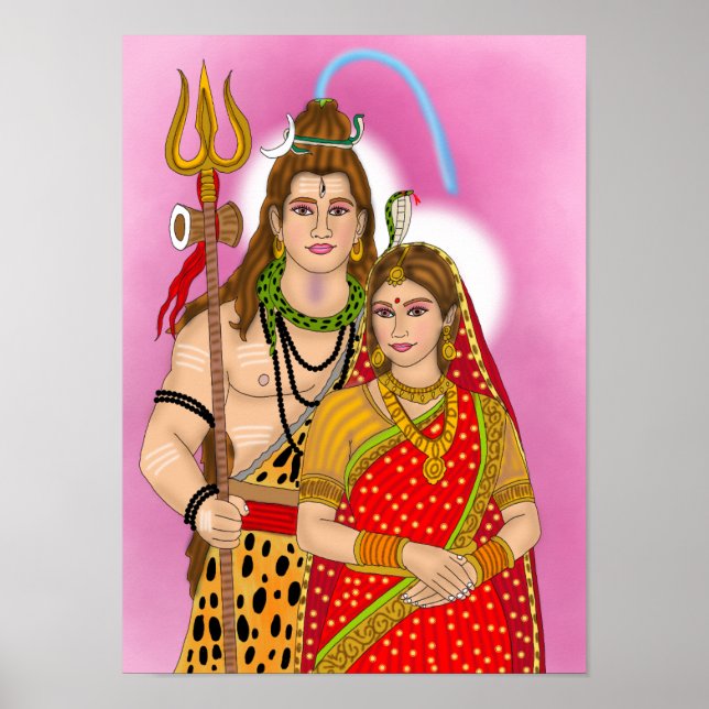 Shiv Parvati Poster (Vorne)