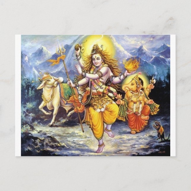 Shiv-Shankar Postkarte (Vorderseite)