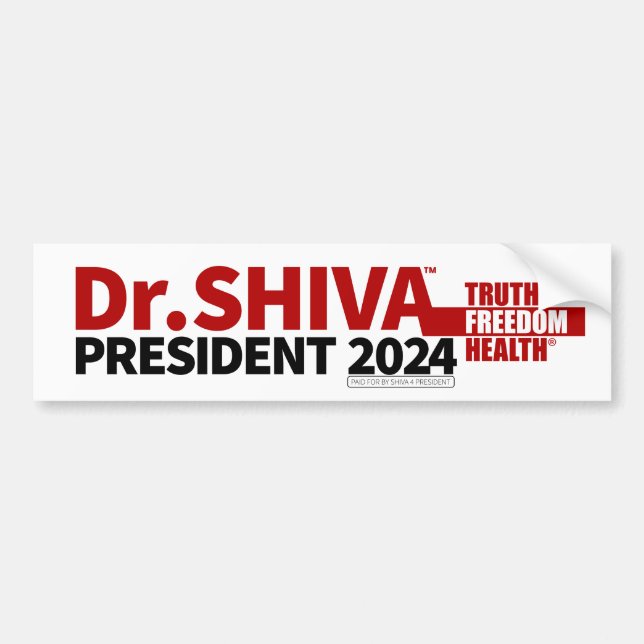 Shiva 4 Präsident Autoaufkleber (Vorne)