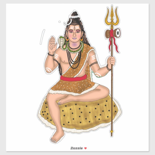 Shiva-Aufkleber Aufkleber (Blatt)