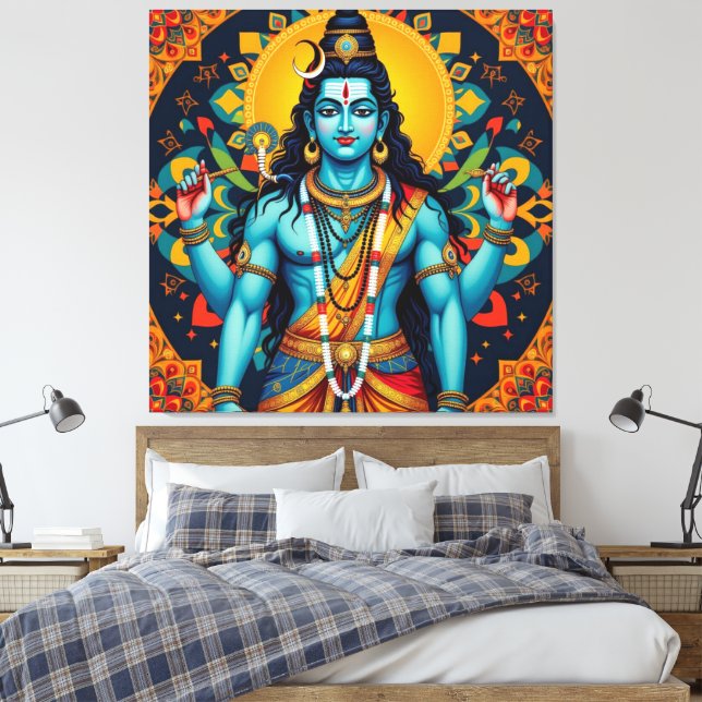 SHIVA DER ZERSTÖRER-4 LEINWANDDRUCK (Insitu (Schlafzimmer))