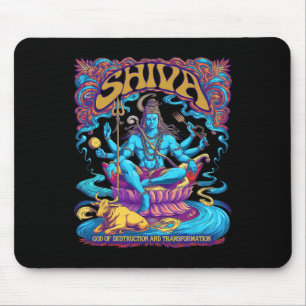 Shiva-Druck Hindu-Gott Herren Damen Spirituelle Ob Mousepad