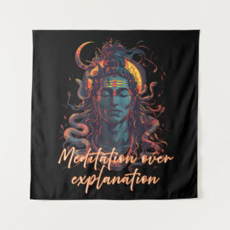 Shiva-Energie, göttliche Kraft, Manifestationsdesi Wandteppich