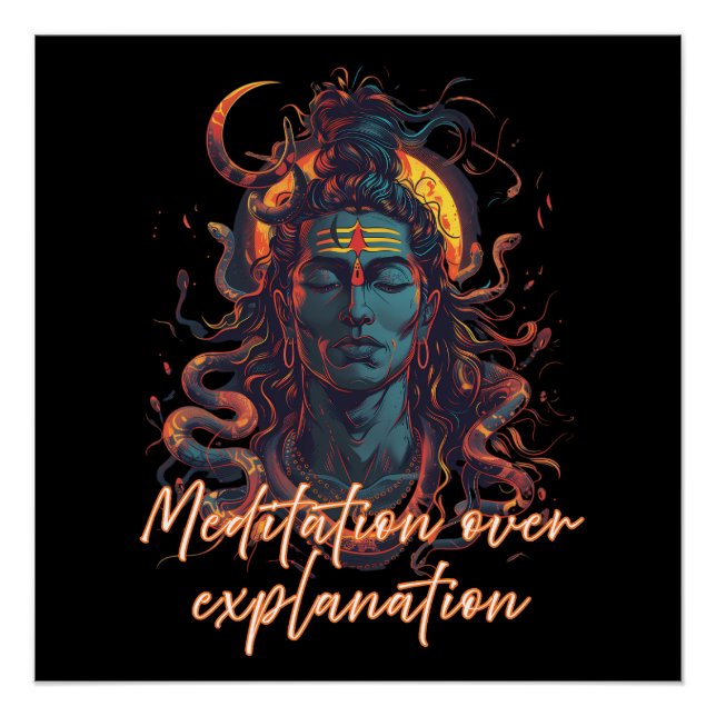 Shiva Energy, Divine Power, Manifestation Design Poster (Vorderseite)