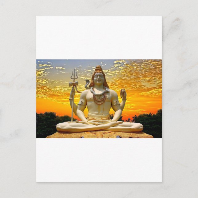 SHIVA HINDU GOD POSTKARTE (Vorderseite)