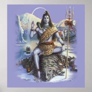 Shiva Mahadev Kunstdruck Poster
