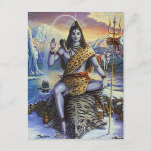 Shiva Mahadeva Postkarte