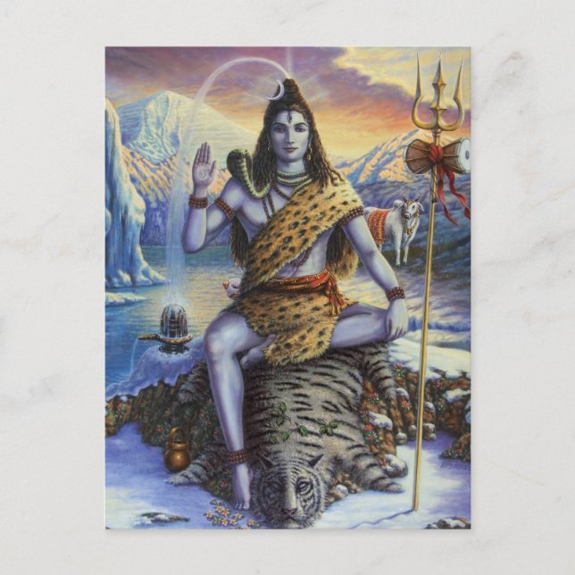 Shiva Mahadeva Postkarte (Vorderseite)
