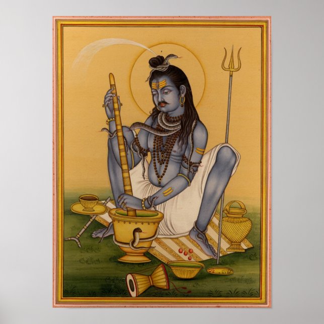 Shiva Making Bhang Poster (Vorne)