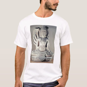 Shiva mit zehn Armen, von Thap Banh es Tempel, T-Shirt