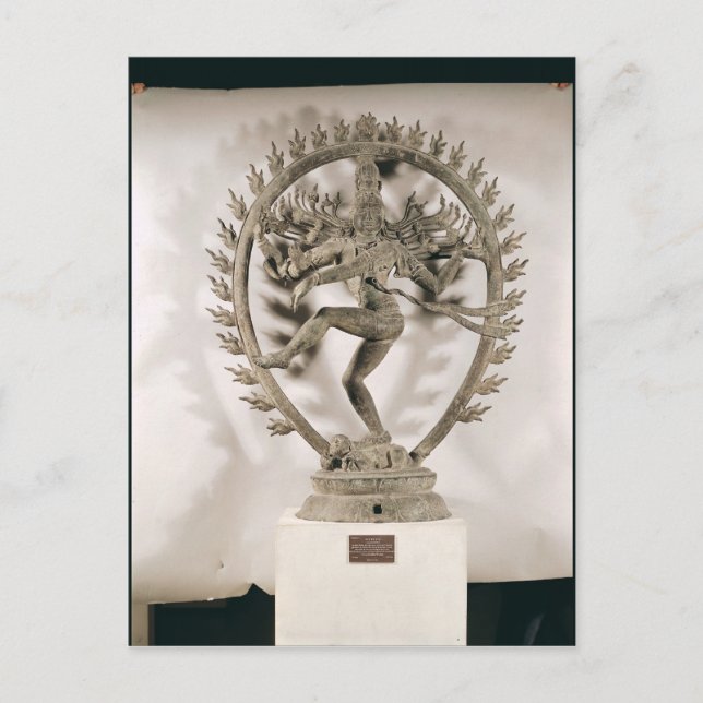 Shiva Nataraja, Dravidian Postkarte (Vorderseite)