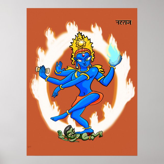 Shiva Nataraja Poster (Vorne)