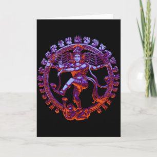 Shiva Nataraja tanzen Karte
