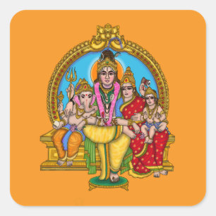 Shiva Parivar Aufkleber