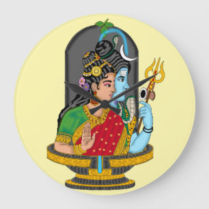 Shiva Parvati Göttliche Uhr